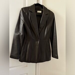 Vintage Cache Brown Leather Jacket